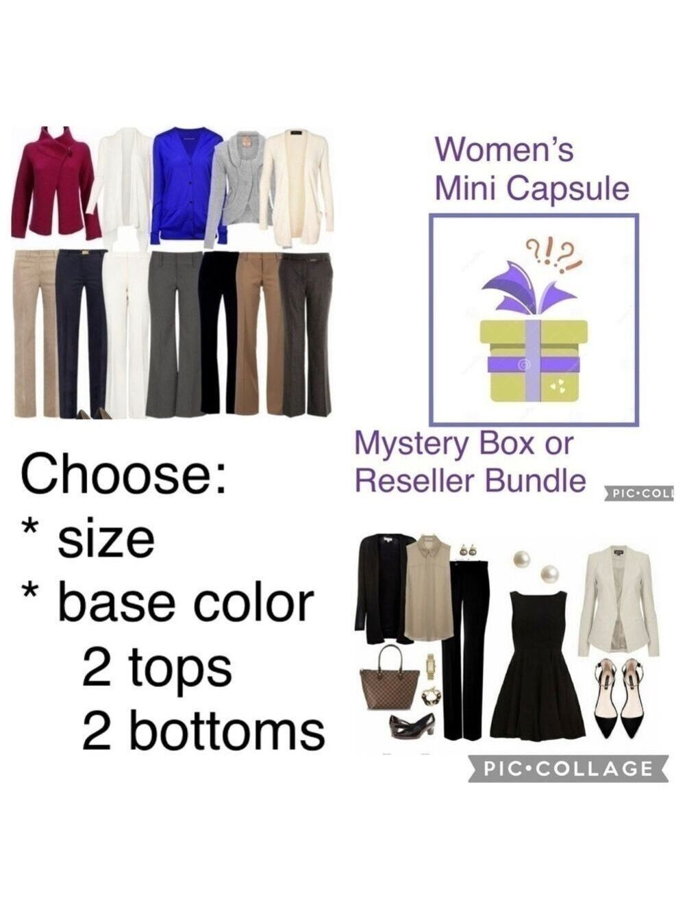 4 piece mystery box mini capsule work wear office neutral business casual